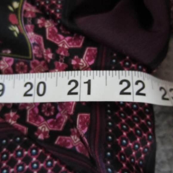 Chico's Soft Patchwork Jacket women's size 2(12-14) open front poncho comfort - Picture 14 of 16